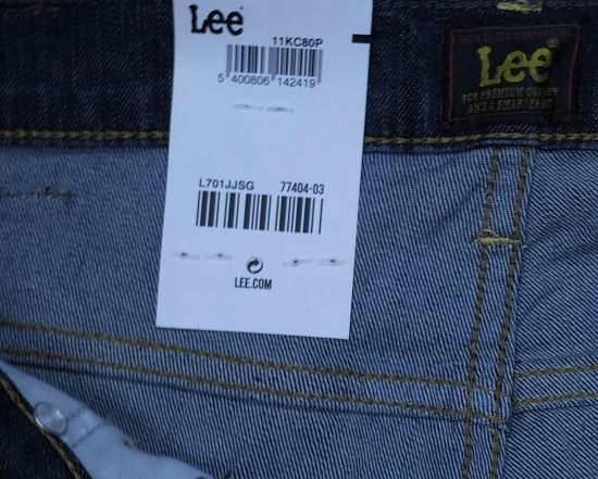 LEE RIDER jeansy regular slim DARK WASH W40 L34 Rozmiar 40/34