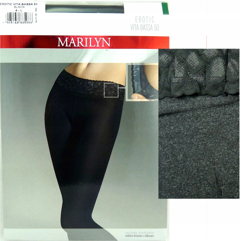 

Marilyn Erotic Vita Bassa 50 R4 koronka black mela