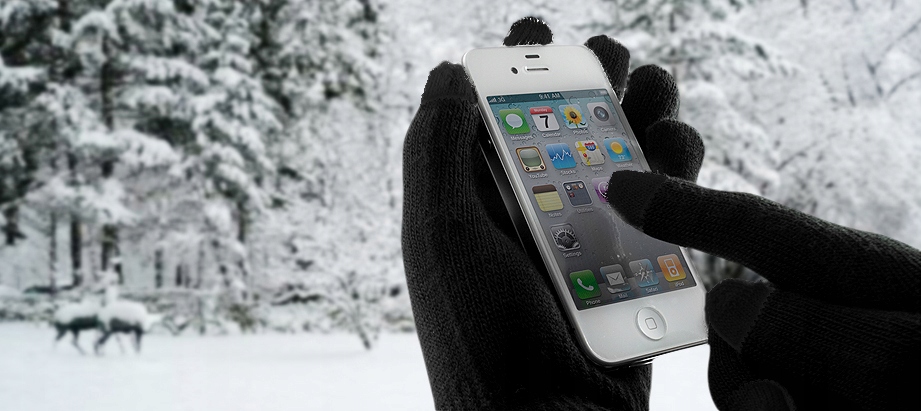 RĘKAWICZKI DOTYKOWE DO TELEFONU EKRANU SMARTFONA Model TRAINGLE