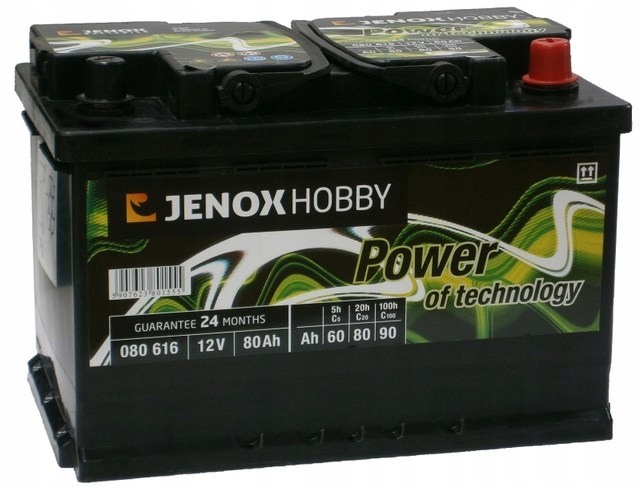 080616 - АКУМУЛЯТОР JENOX HOBBY 80AH CAMPER ЧОВЕН MARINE