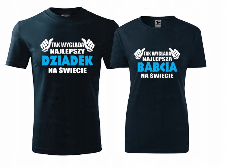 

Koszulki T-shirt Dzień Dziadka I Babci Różne Wzory