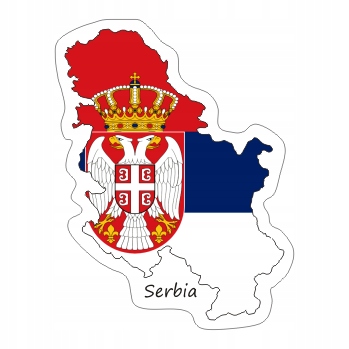 

Naklejka Serbia na Walizkę Moto Auto Flaga