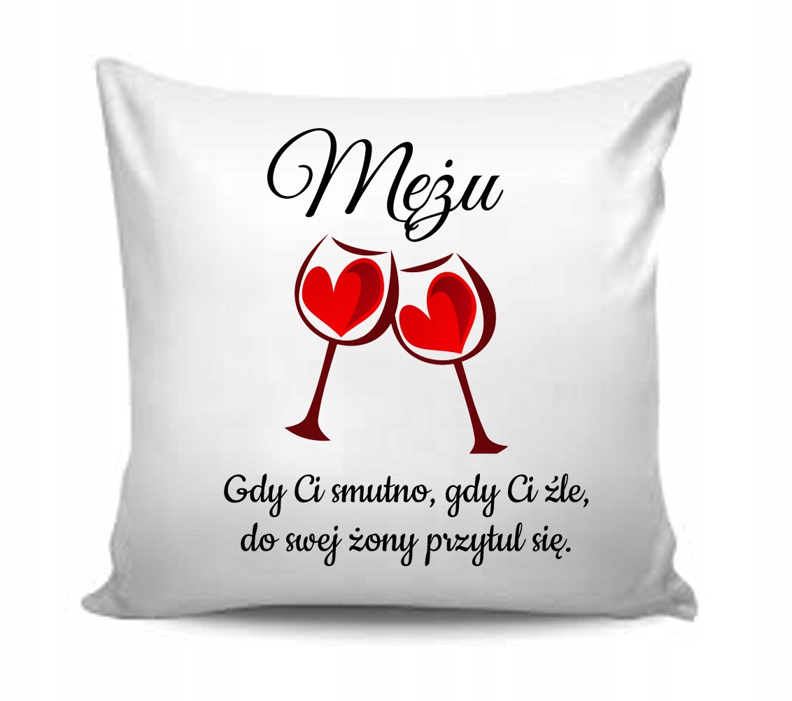

Satynowa Poduszka dla Męża Prezent!
