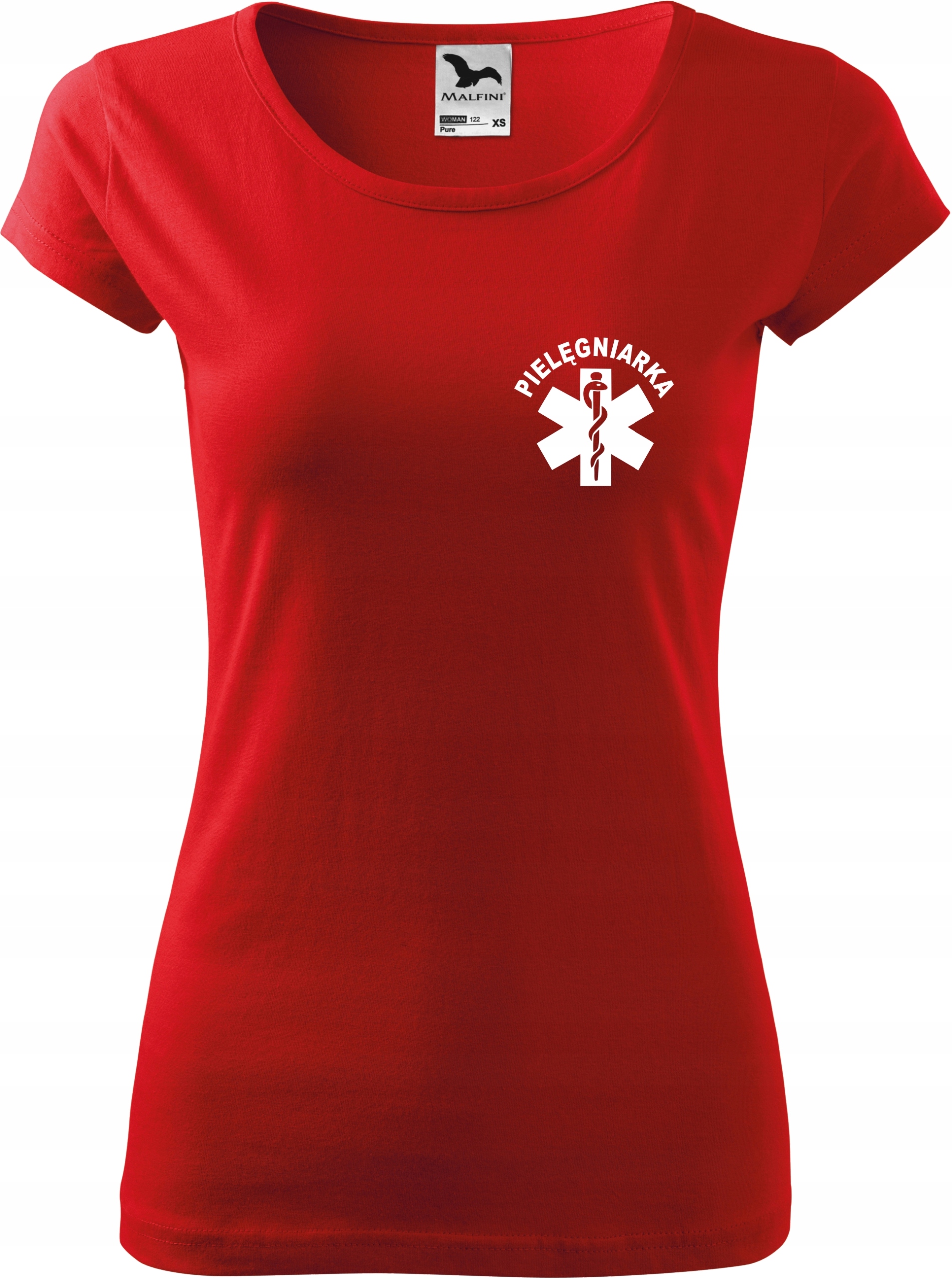 

Czerwona koszulka medyczna Pure Pielęgniarka