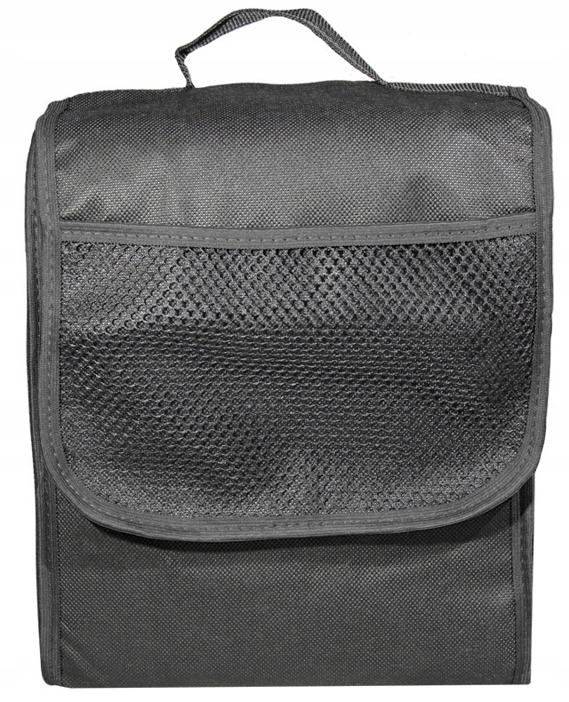 TORBA KUFEREK ORGANIZER DO BAGAŻNIKA CZARNA Z RZEPEM STABILNA