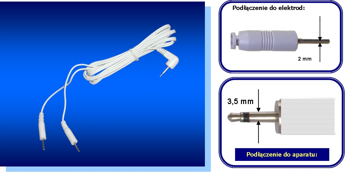 PRZEWODY: MINI JACK (3,5 mm) na 2 x PIN (2 mm) Marka DigNet