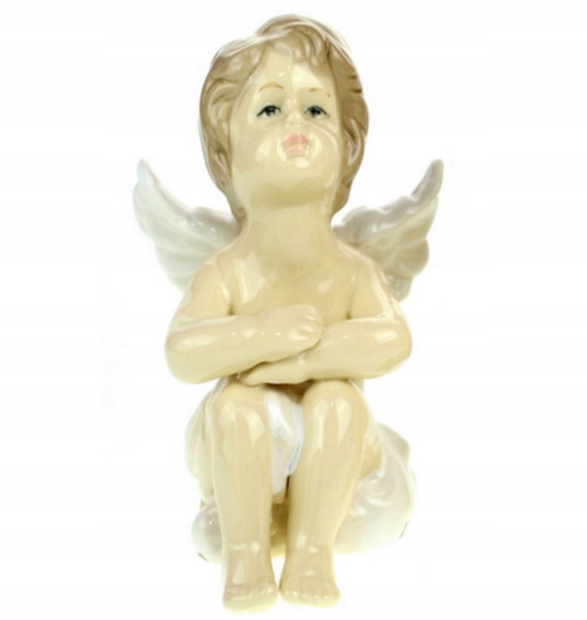 ANIOŁ ANIOŁEK CERAMICZNY FIGURKA DEKORACYJNA 13cm