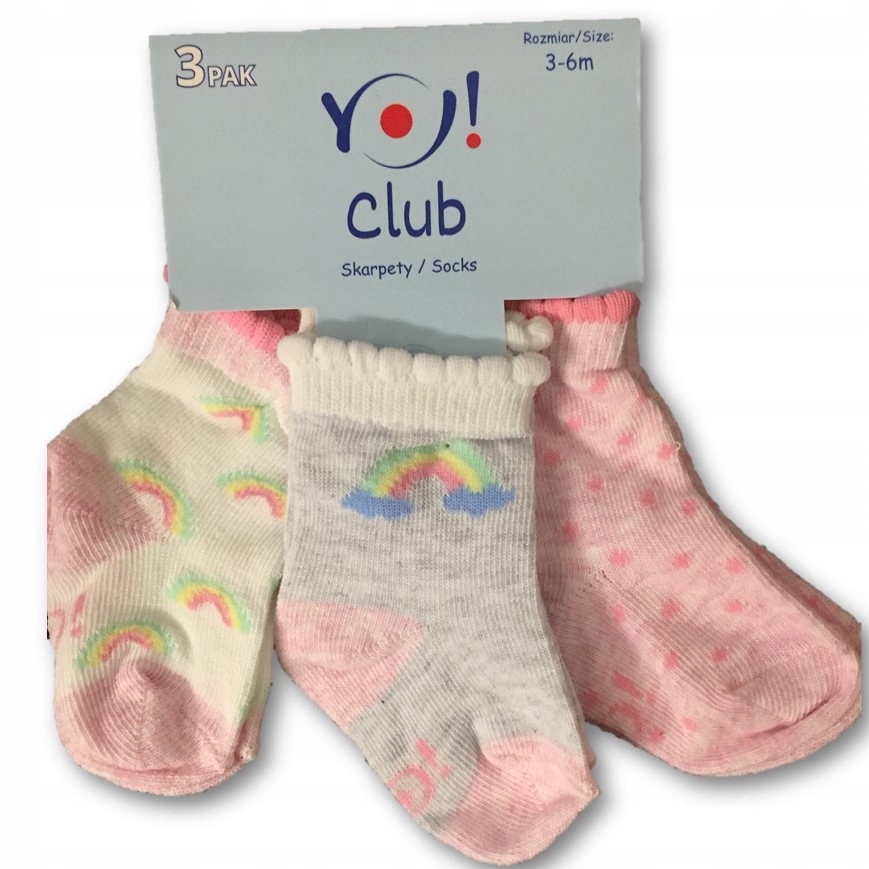 

Yo! Skarpetki niemowlęce 3-pack 3-6 m