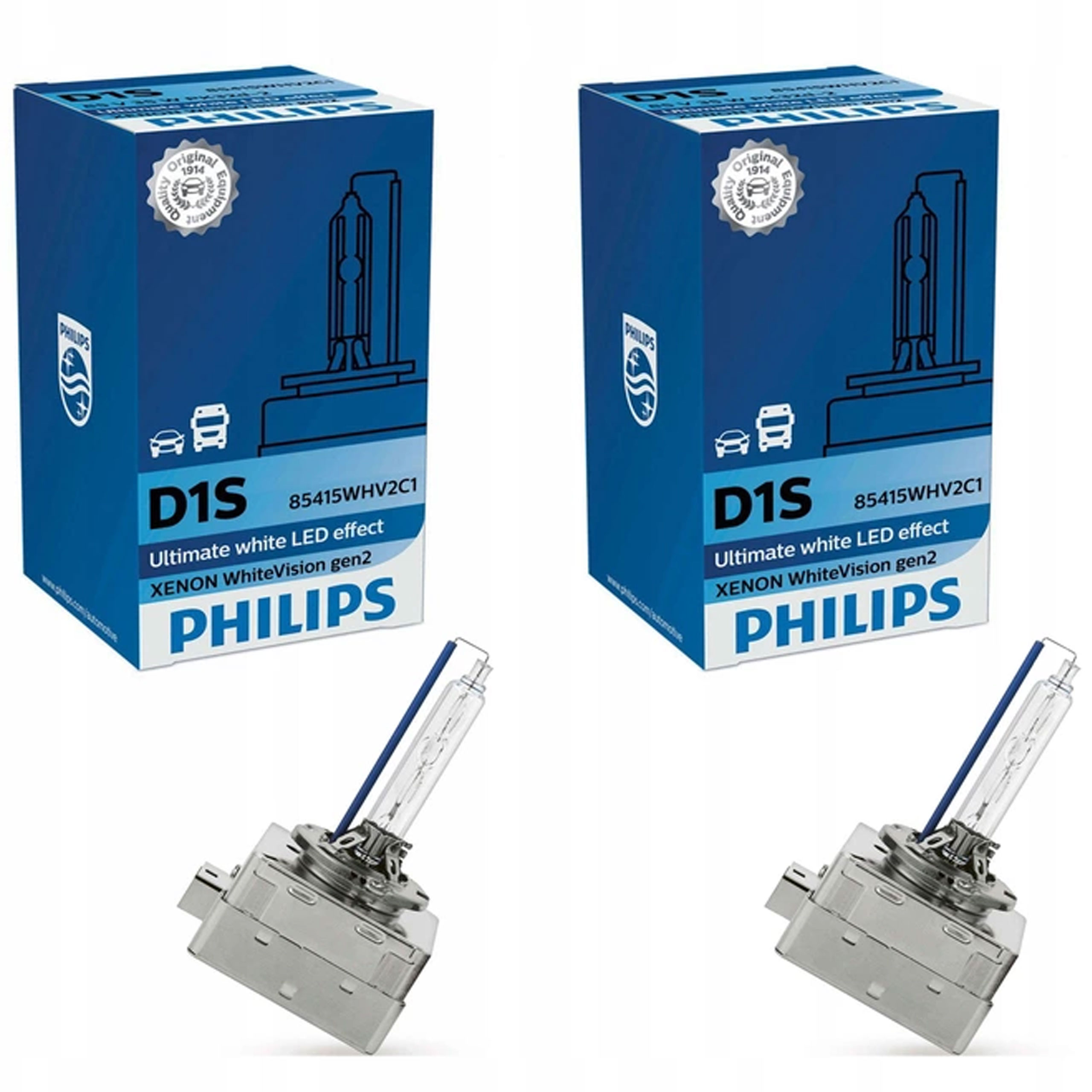 

Philips D1S White Vision gen2 Xenon Żarnik +120%
