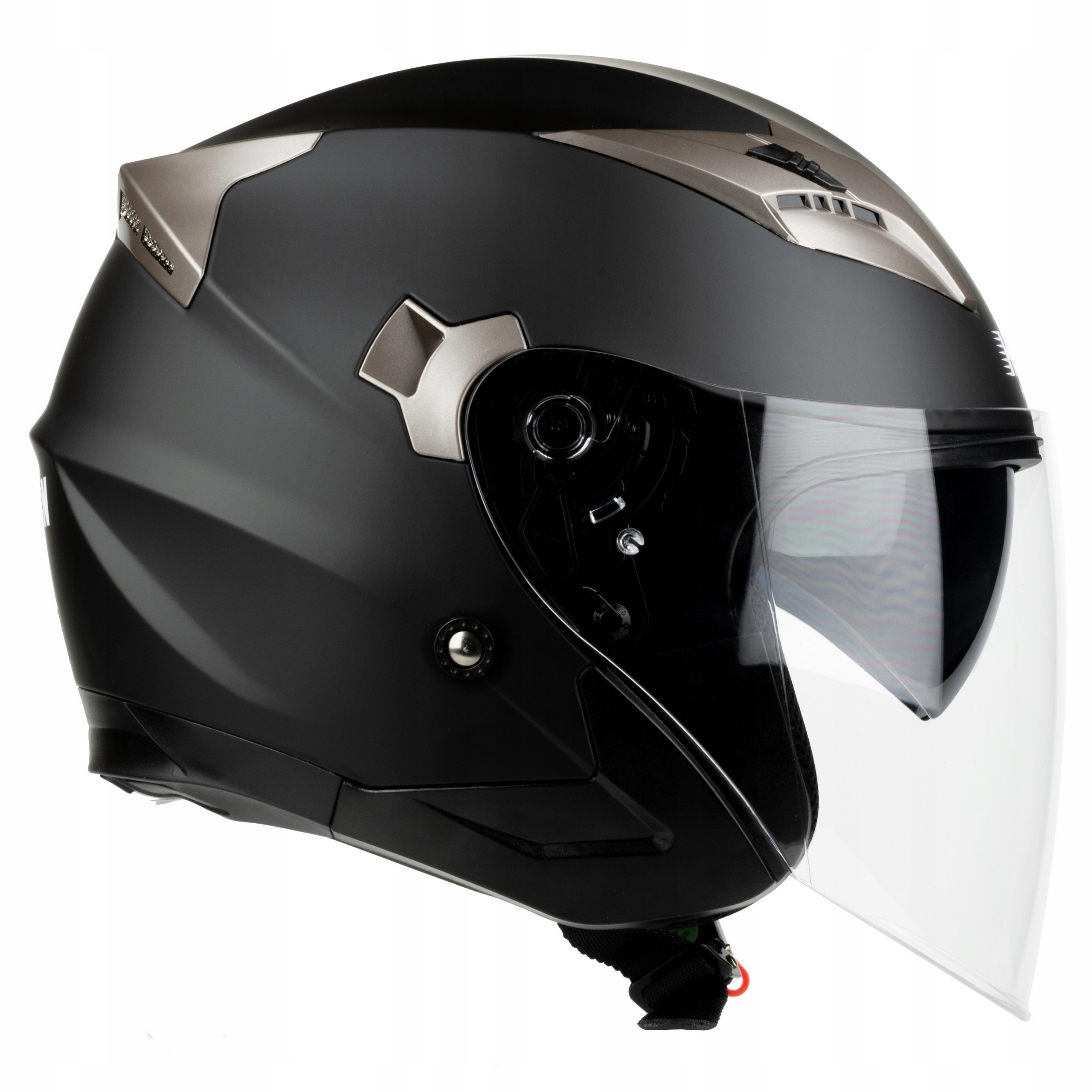 KASK MOTOCYKLOWY HORN 627 CZARNY MAT + SZYBA CZARNA W ZESTAWIE XL Rozmiar XL