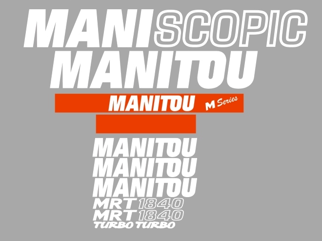 Samolepky – polep Manitou Mrt 1840