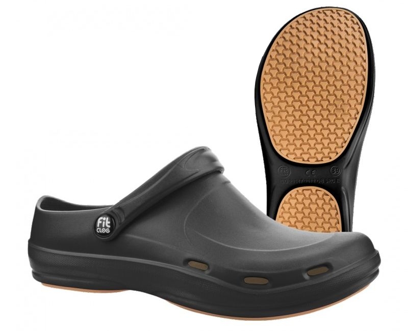 Klapki FitClog czarny 41