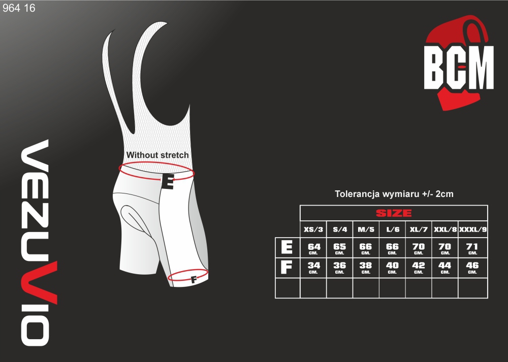 Komplet rowerowy Vezuvio Z3 rozmiar XXXL Właściwości antybakteryjne elementy odblaskowe oddychające odprowadzające wilgoć szybkoschnące