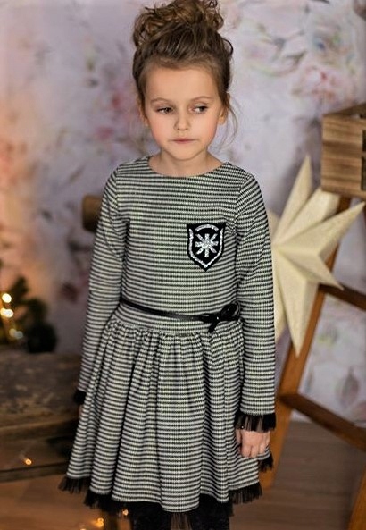 

Royal Kids Sukienka pepitka cyrkonie 140 - 146