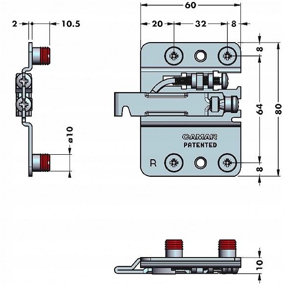 Zawieszka meblowa CAMAR 807 max.240kg! P i L Marka ATM