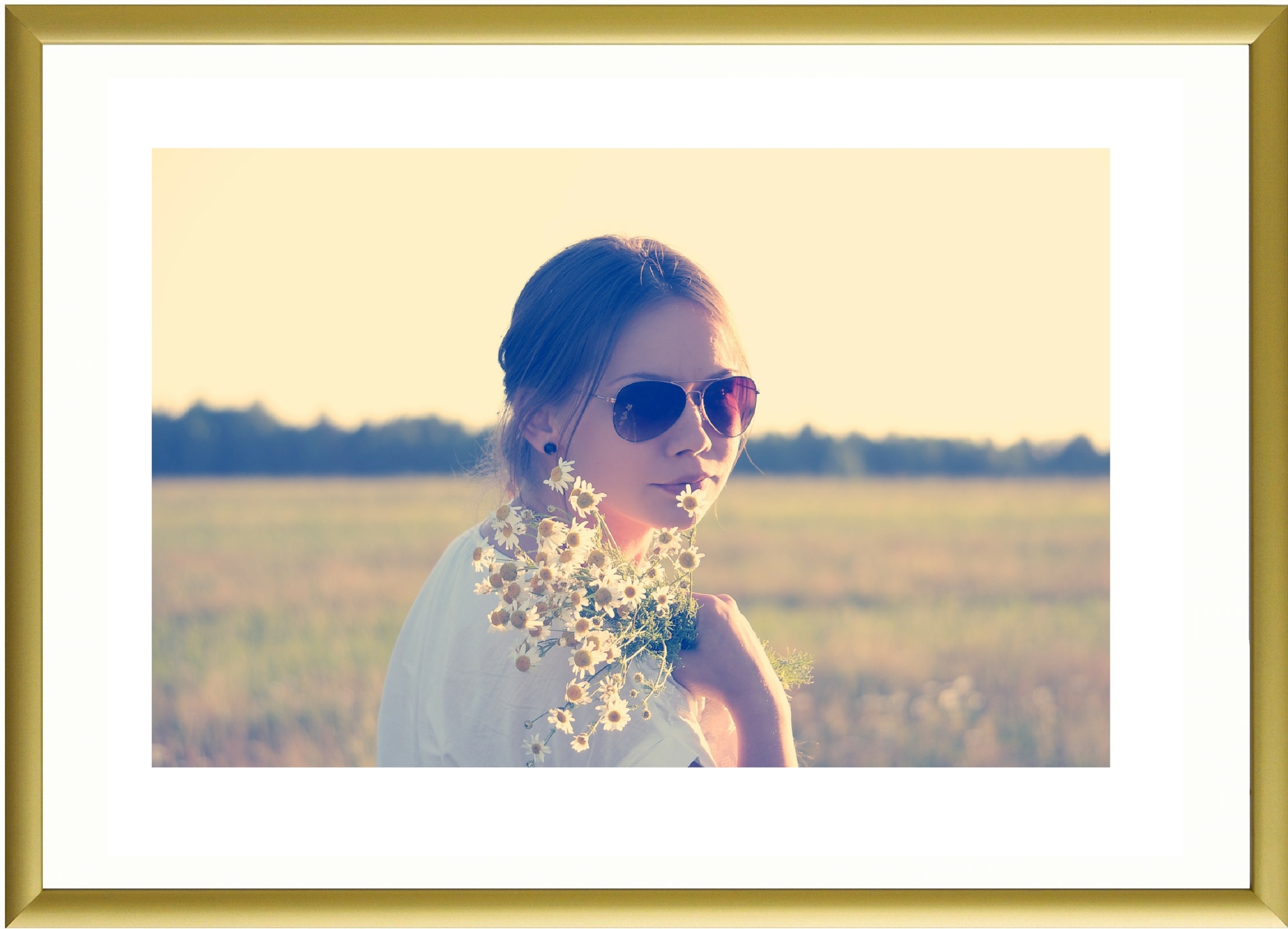 

Rama Aluminiowa Złota B2 50x70 cm -ramka 70x50