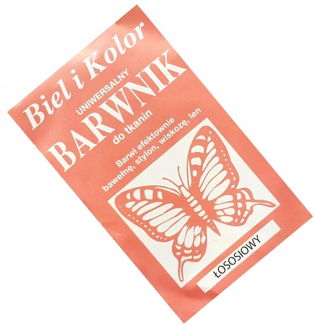 

Barwnik do Tkanin Bawełny Lnu Stylonu Łososiowy