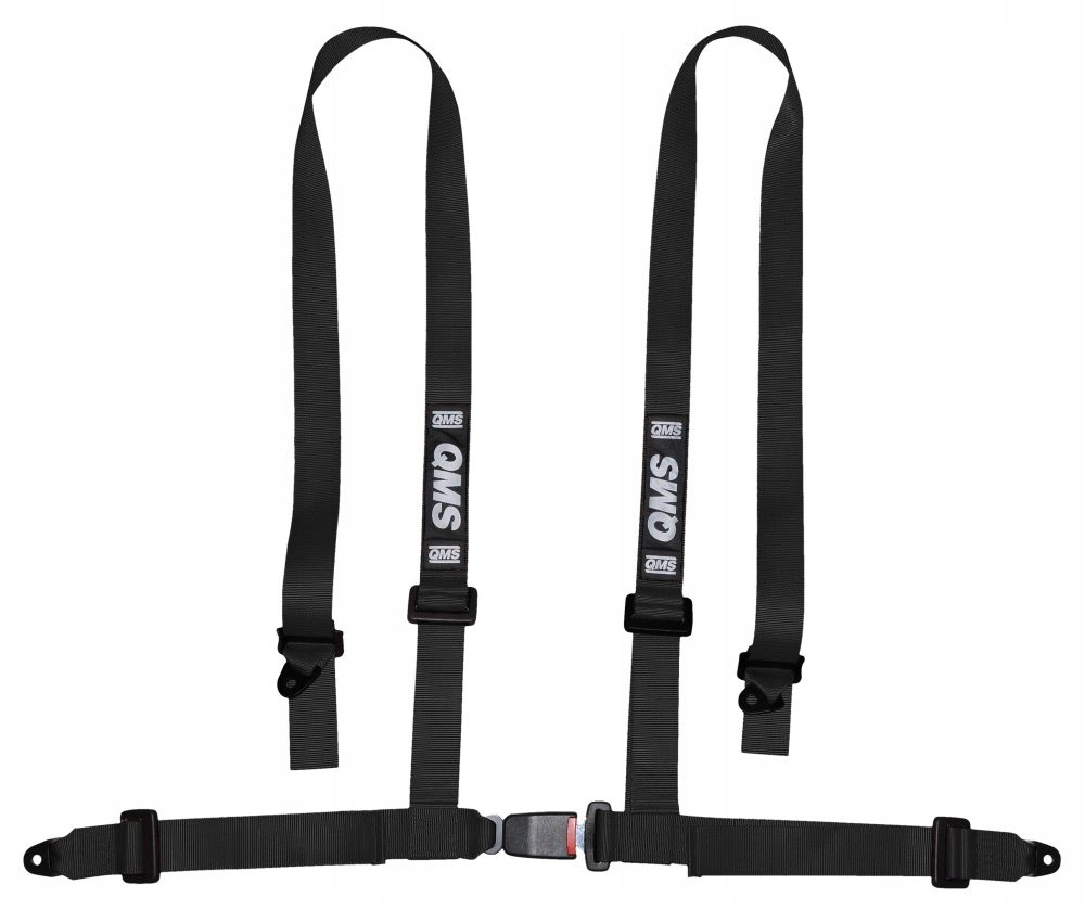 Pasy drogowe QMS 4-punktowe ECE czarne HIT drift