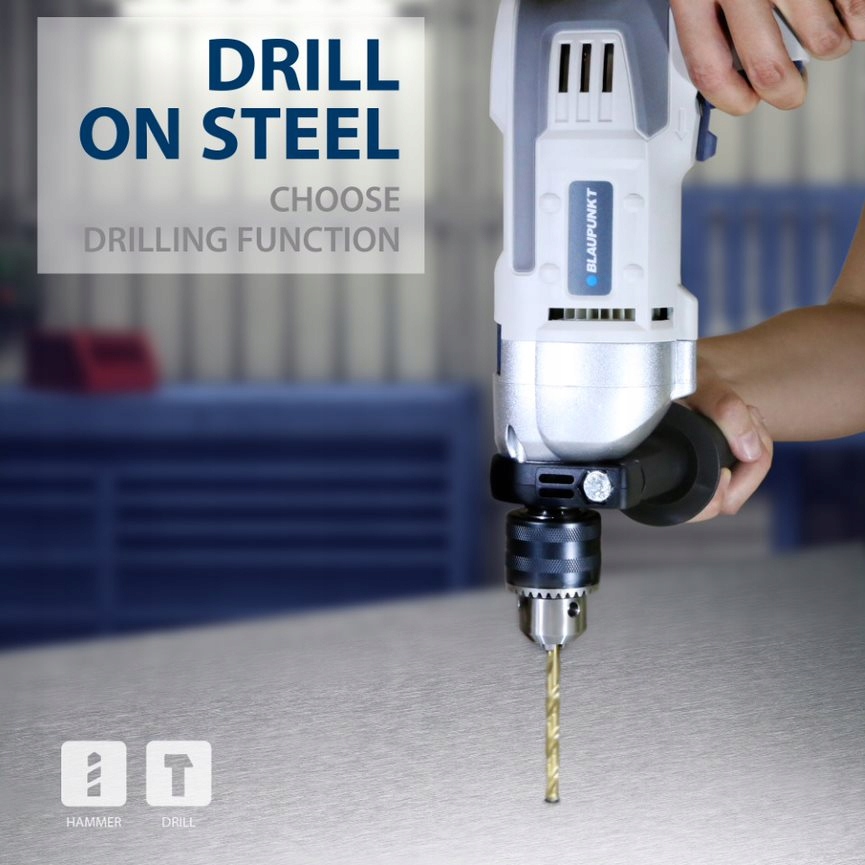 Mocna Wiertarka Udarowa 750W BLAUPUNKT EAN 5060511250580