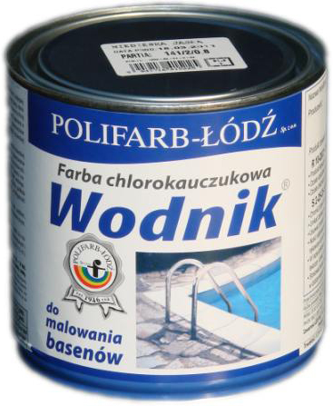 Wodnik chlorokauczukowa farba do basenów 10L błękitny Polifarb Łódź