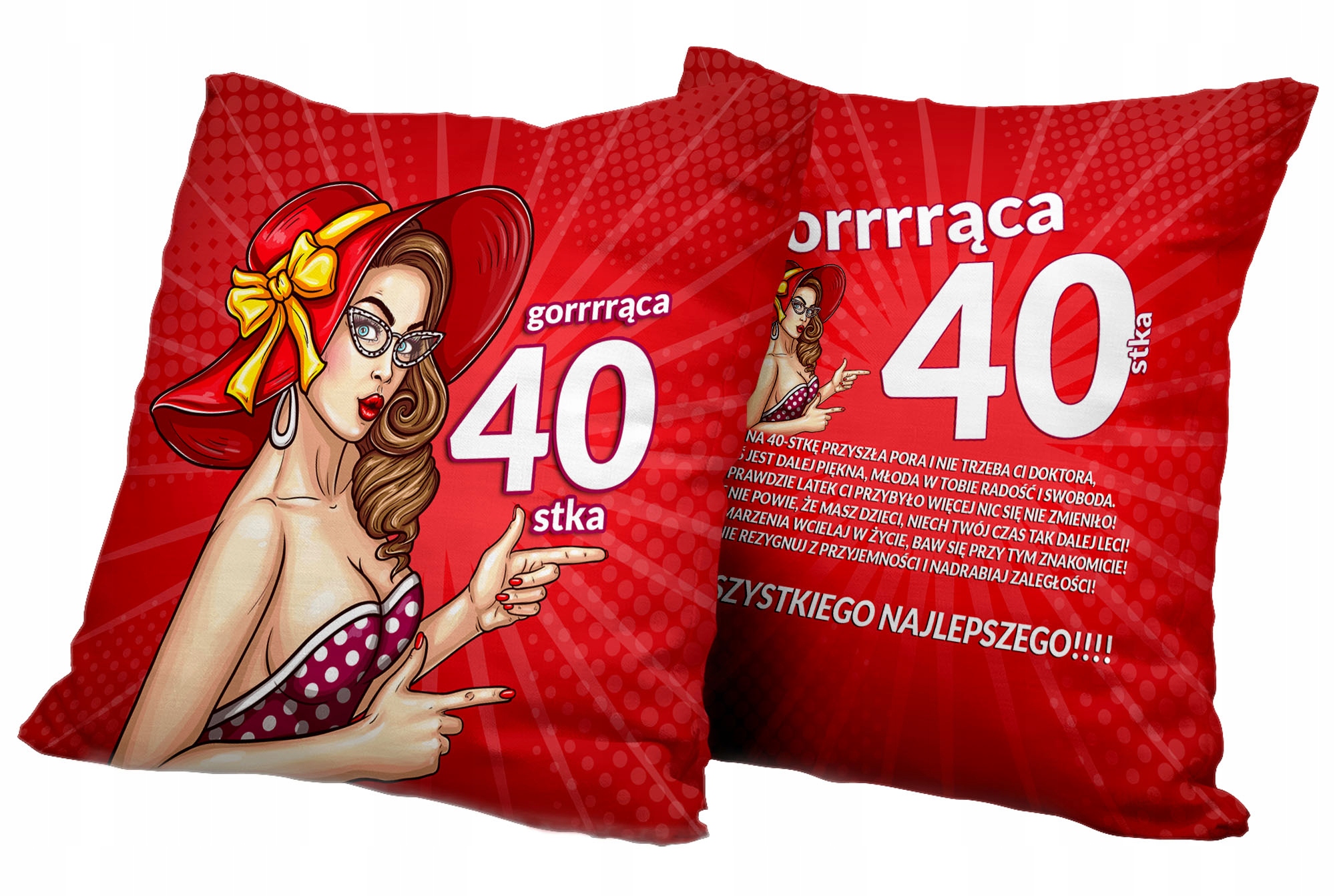 

Duża Poduszka Urodziny 18 20 30 40 50 Dużo Wzorów