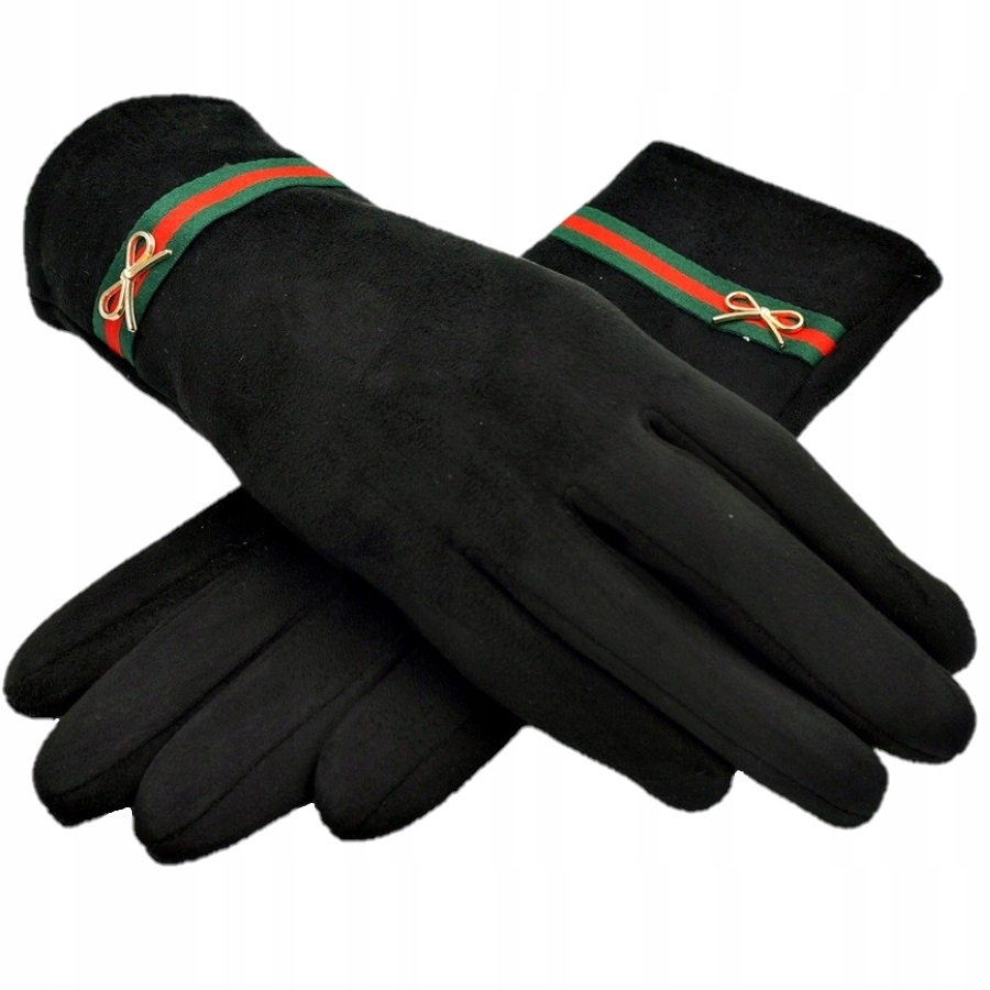 ПЕРЧАТКИ ЖЕНСКИЕ МЯГКОЕ ЗАМША ЧЕРНЫЙ ГУТИ