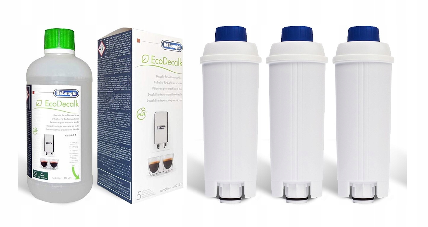 

DeLonghi 3x Filtr Wody Odkamieniacz 500ml-zestaw