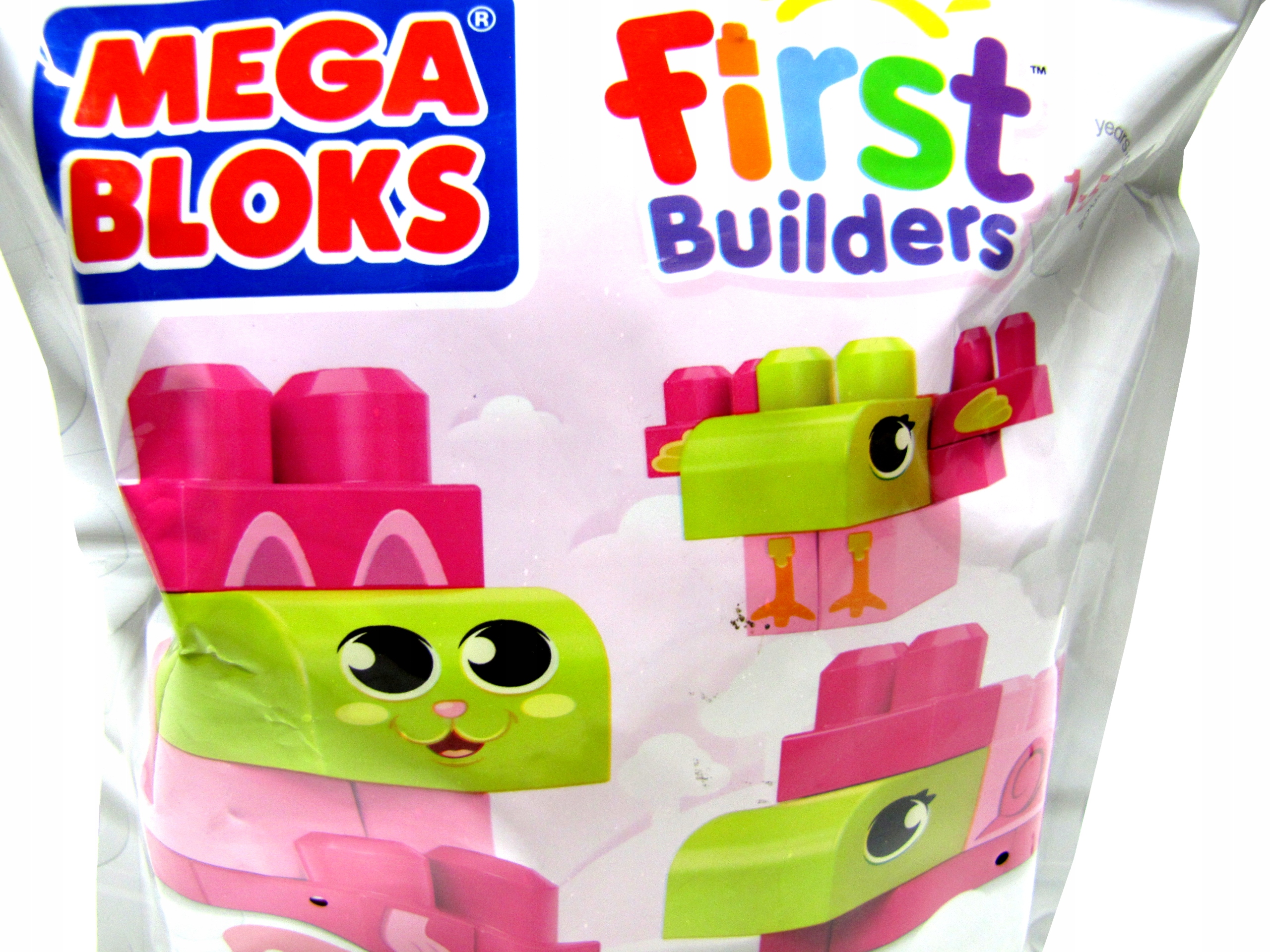 MEGA BLOKS FIRST BUILDERS KLOCKI 8 elementów 1+
