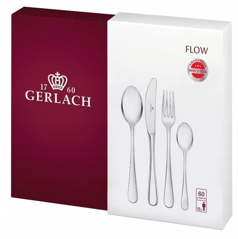 

Gerlach Flow NK34 Zestaw sztućców 60el połysk