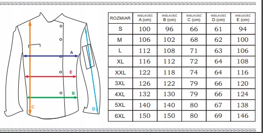 Damski kitel kucharski KWIATY r. M Rozmiar M