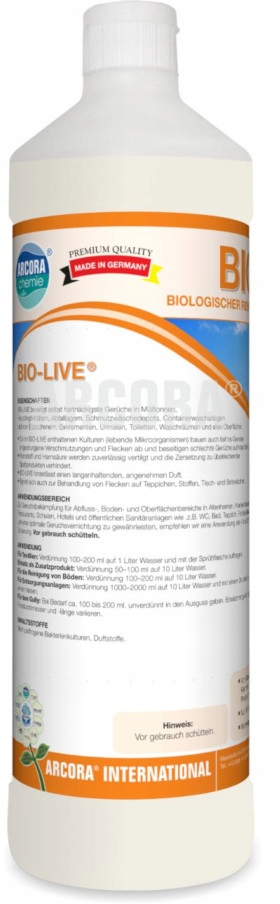 

Neutralizator zapachów Bio-live koncentrat 1L De