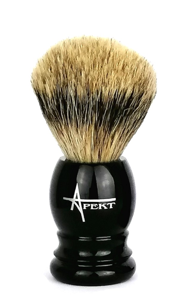 Pędzel do golenia z włosa borsuka Fine badger Miękki gęsty włos 100% Borsuk