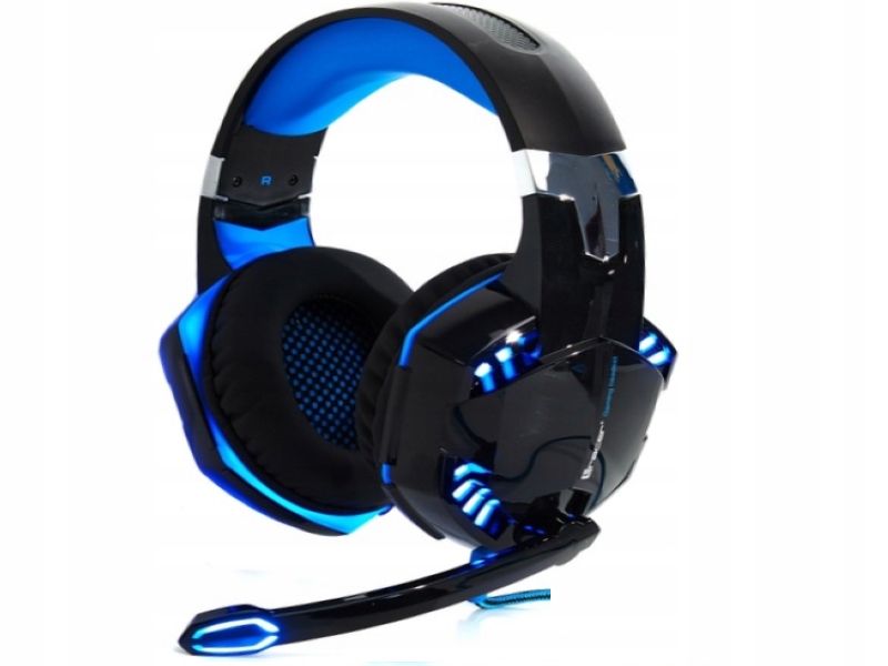SŁUCHAWKI USB dla GRACZY GAMINGOWE PRO PC LED 7.1 Kolor czarny