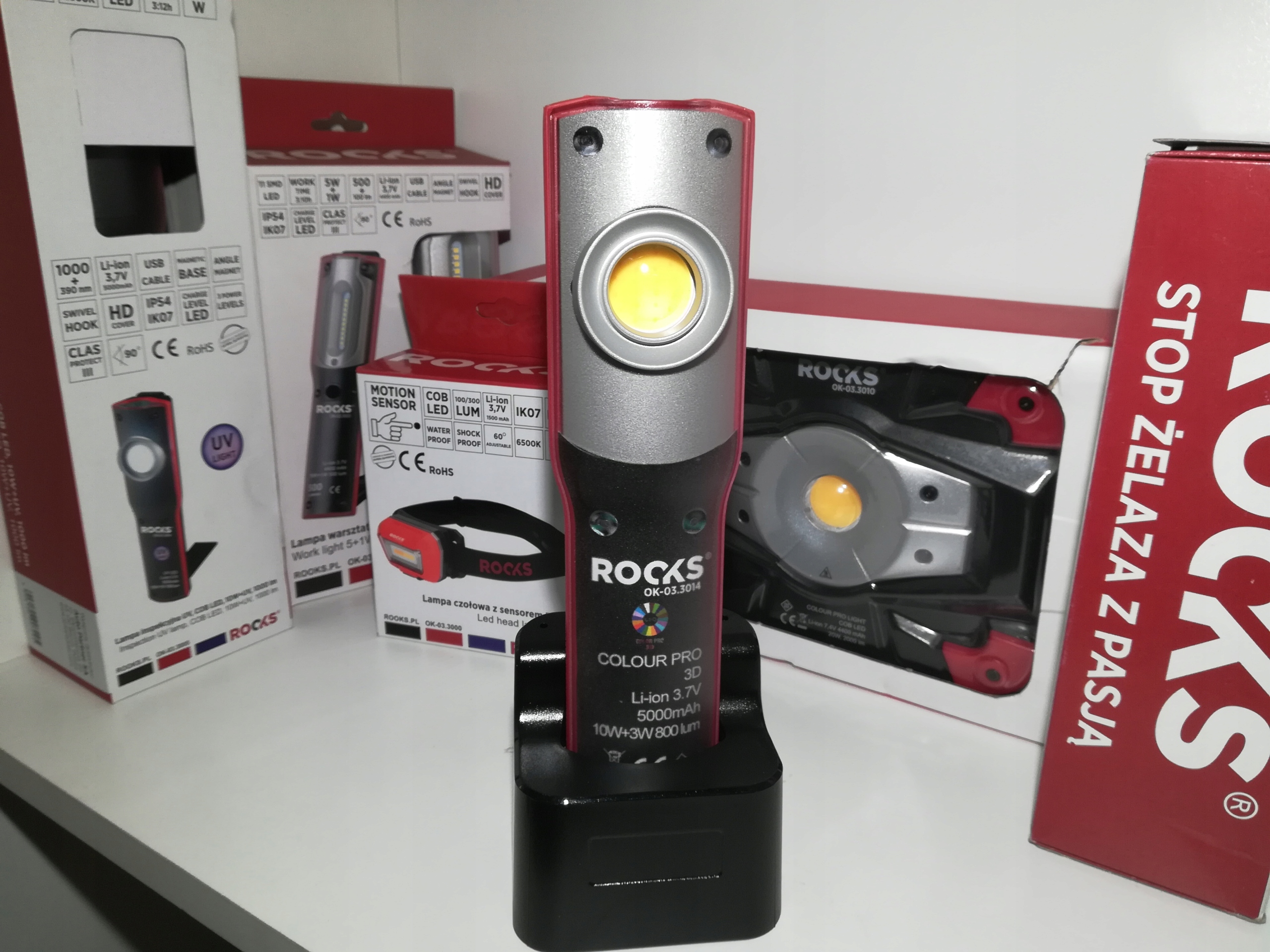 LATARKA DETAILING LAMPA COLOR PRO ROOKS 1000LM Brand other