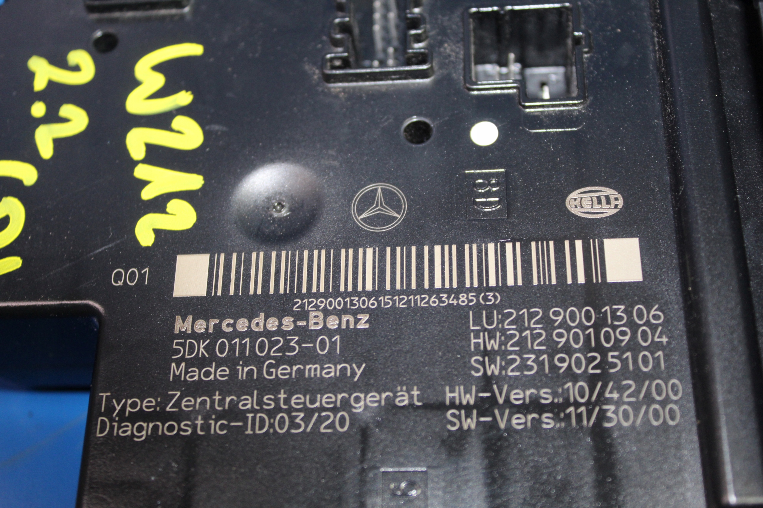 MERCEDES E KLASA W212 2.2 CDI modulo Scatola SAM
