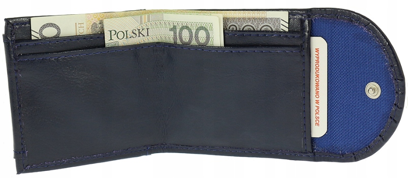 

Skórzana portmonetka portfel banknoty bilon Pl