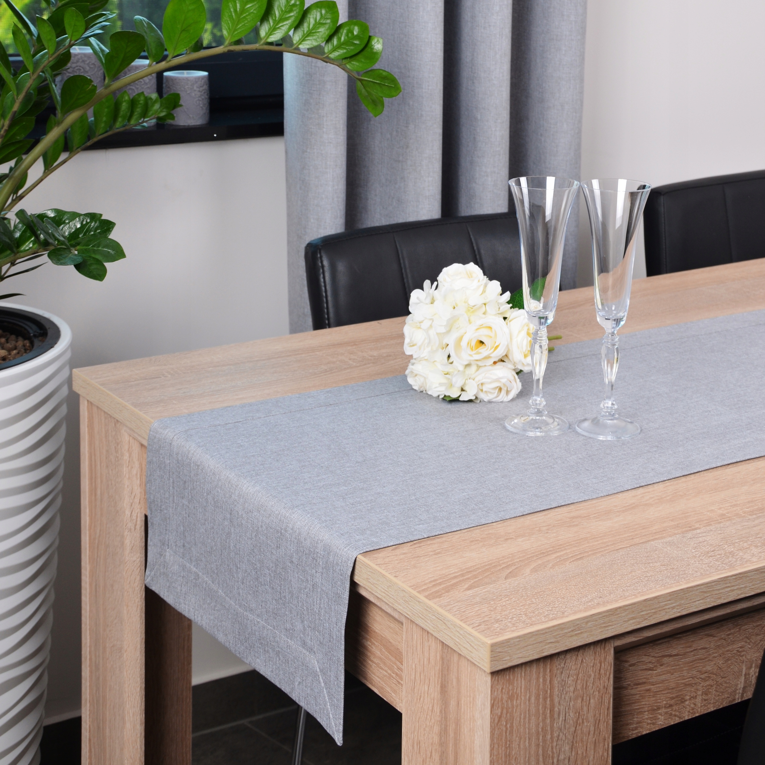 bieżnik na stół PANAMA 40x120 plamoodporny pas szary Typ bieżnik