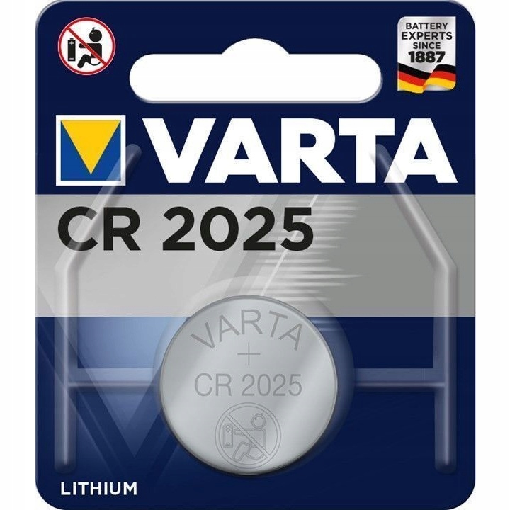

Bateria guzikowa Varta Cr 2025, litowa 3V