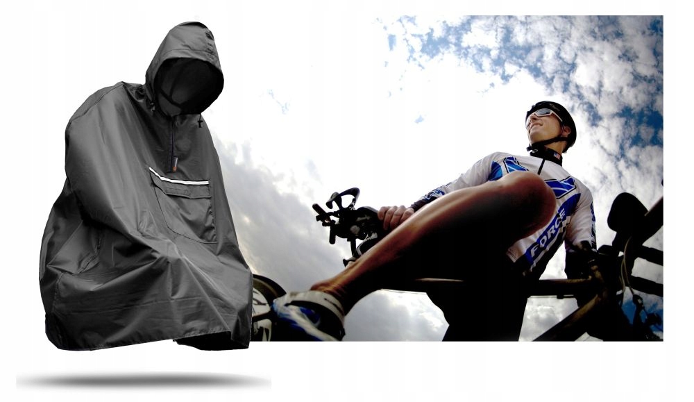 Lekka przeciwdeszczowa PELERYNA Rowerowa b-rain 1 Rozmiar uniwersalny