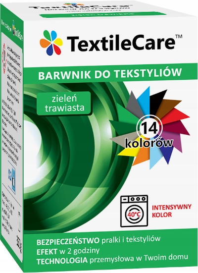 

TextileCare Barwnik Farba 600g Ubrań Zieleń Trawia