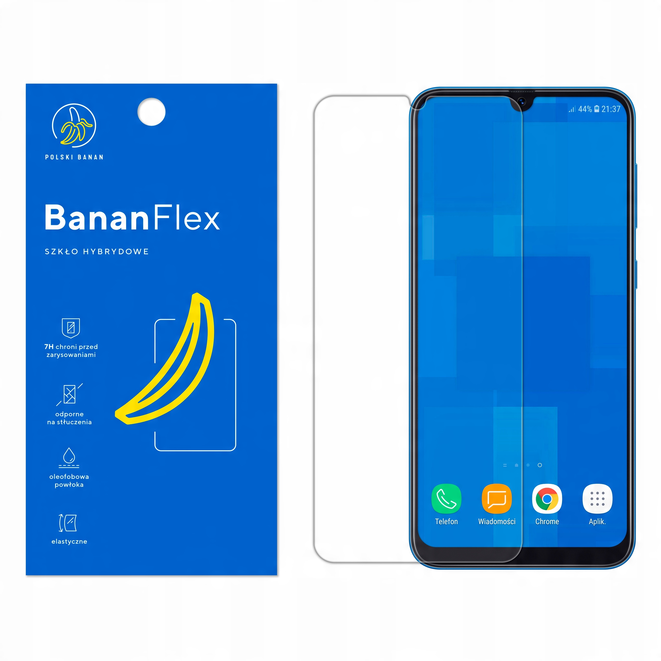 

Szkło Hybrydowe Polski Banan 7H do Samsung A50