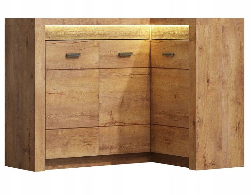 

Komoda narożna rogowa 131x90 jesion jasny IN-15