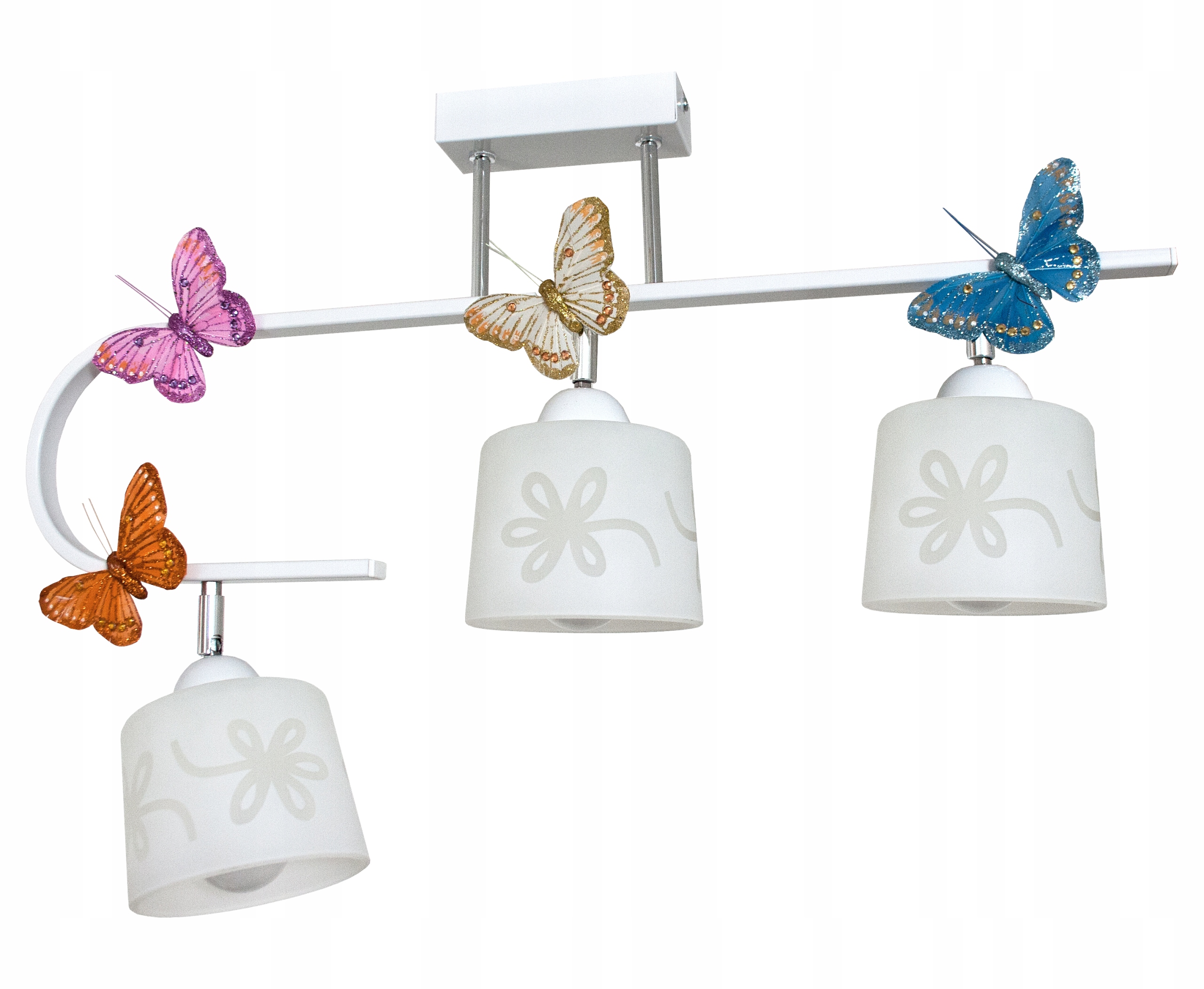 

Piękna Lampa wisząca dla dziewczynki Motyl 3 White