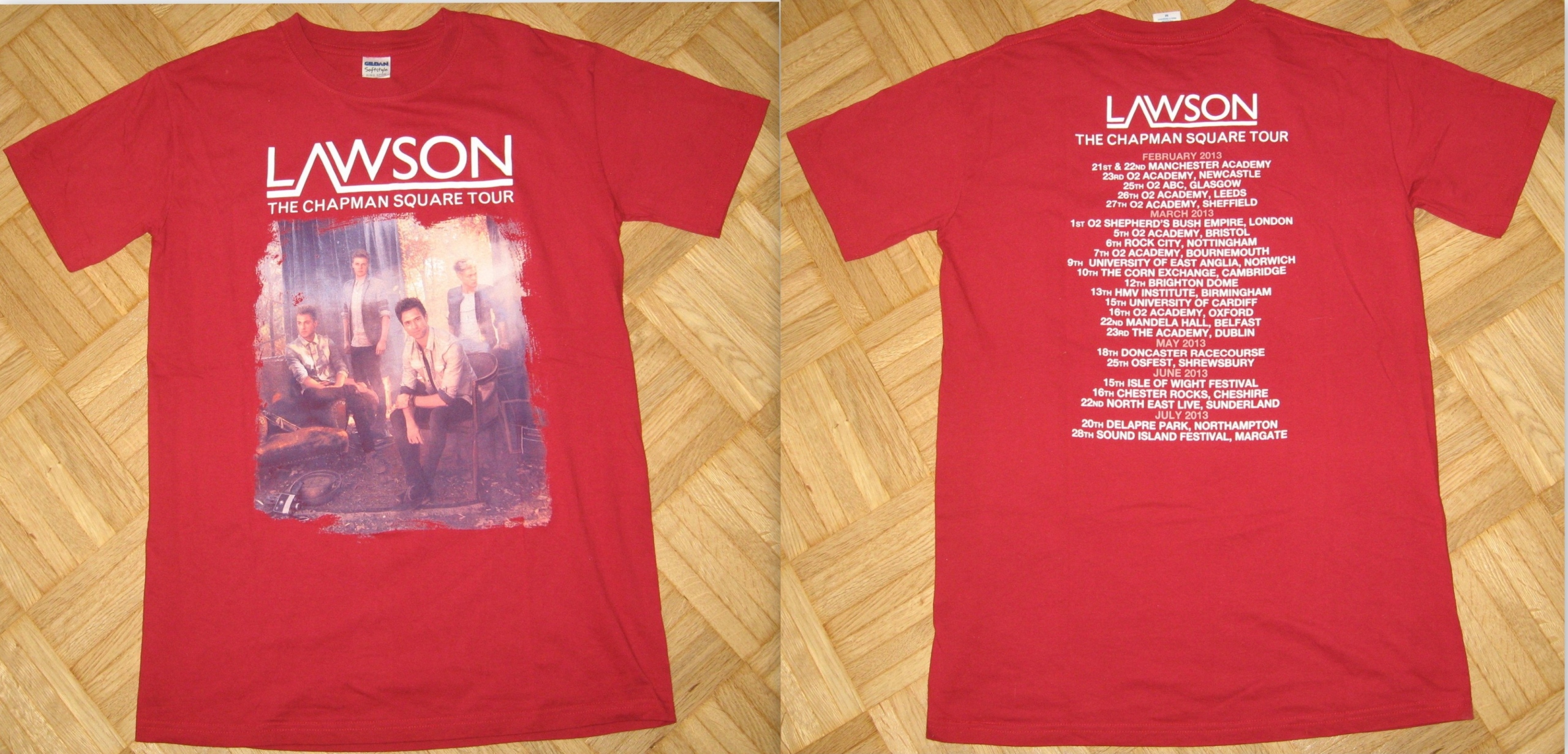 LAWSON-The Chapman Squarte Tour 2013 koszulka _M