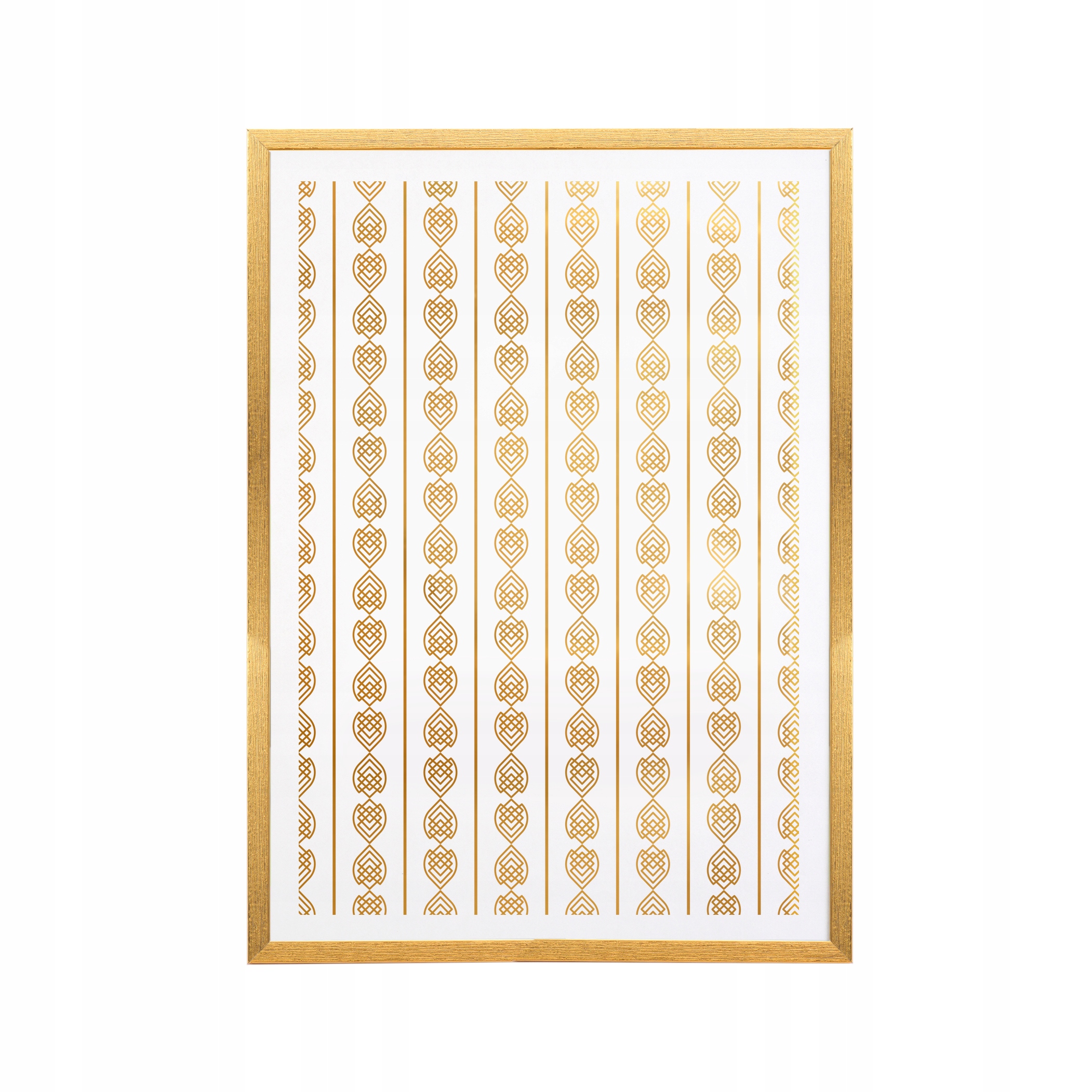 

Plakat pozłacany złoty 30x40 ramka geometryczny 7