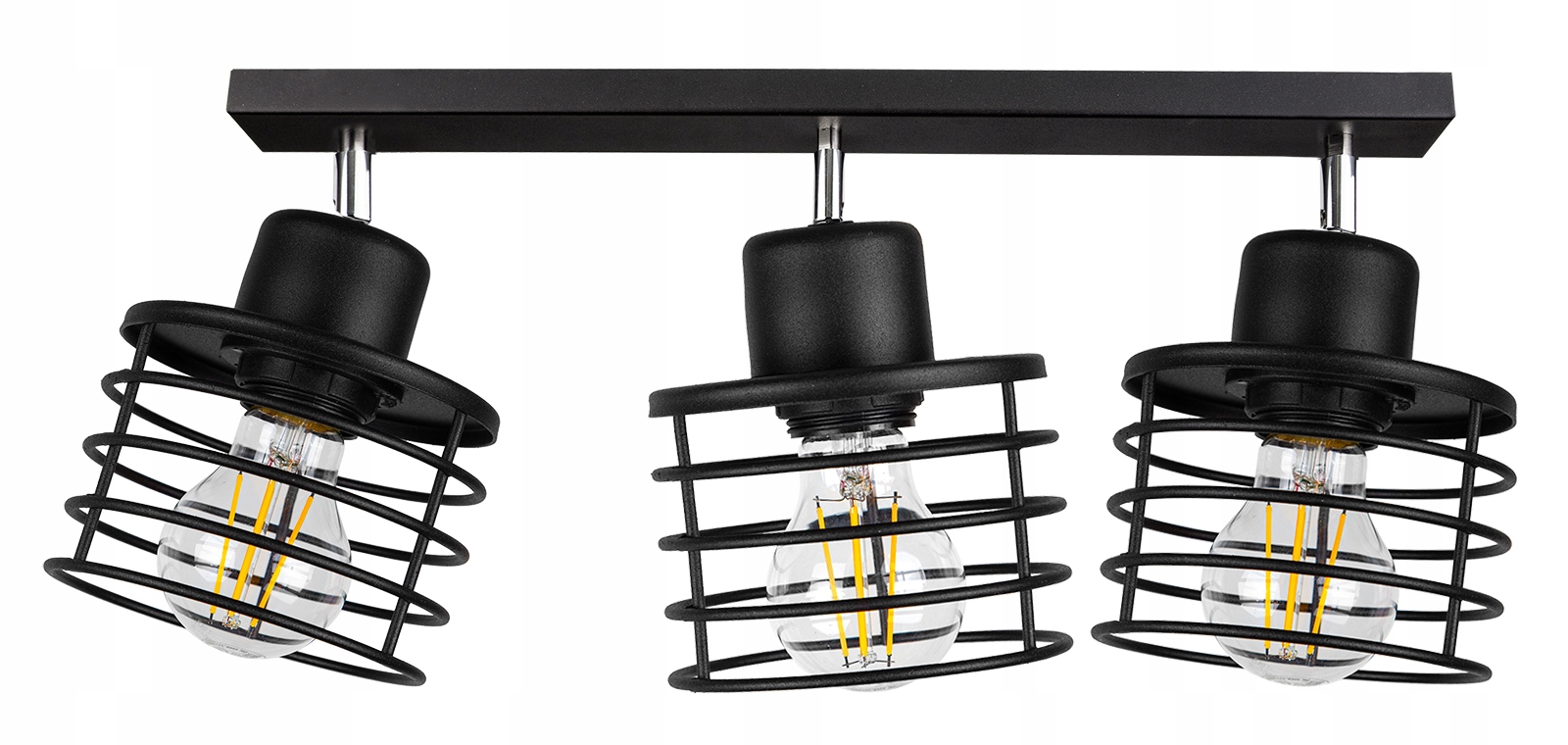 LAMPA SUFITOWA PLAFON ŻYRANDOL EDISON LOFT LED