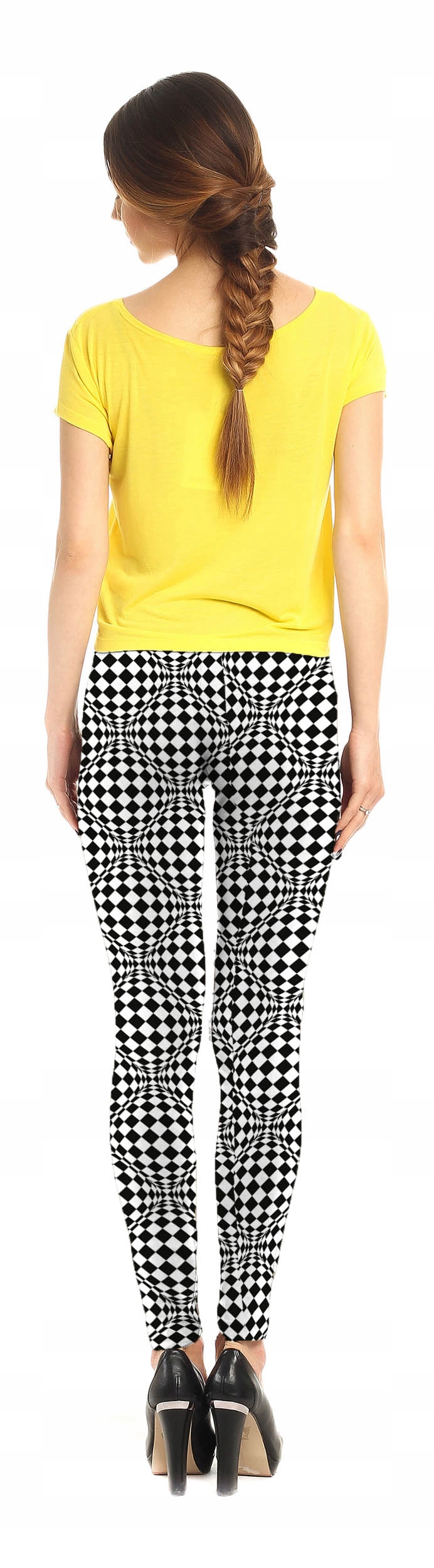 LEGGINSY KALEJDOSKOP FITNESS YOGA SPORTS PL Długość nogawki od kroku 80 cm