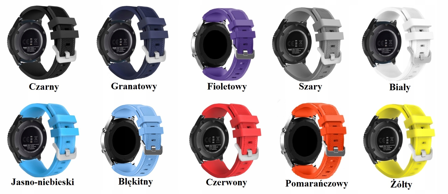 PASEK DO HUAWEI WATCH GT 2 3 4 GT2 GT3 GT4 PRO GT2e 2e 46MM 48MM |KOLORY Materiał guma