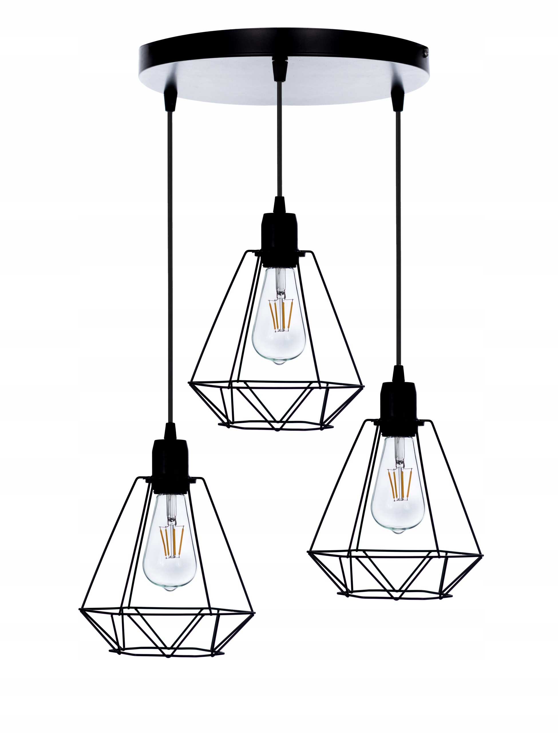 

Lampa Wisząca Sufitowa Żyrandol Brylant Loft Drut