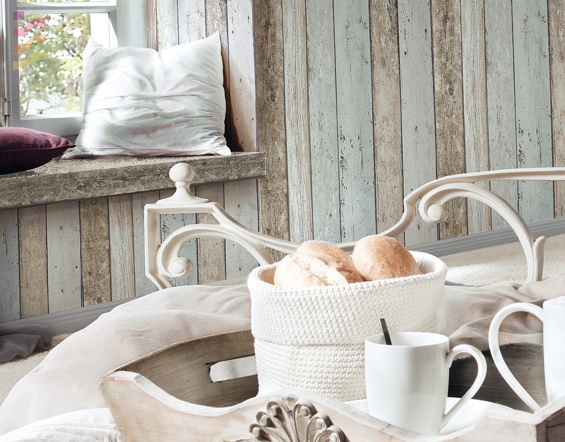 TAPETA TAPETY NA FLIZELINIE ART DECO DESKA RETRO Marka AS